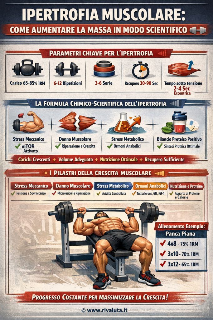 Ipertrofia muscolare - Come aumentare la massa in modo scientifico