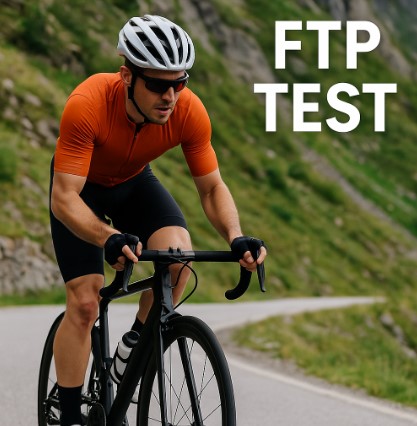 Il test FTP di un ciclista su una salita