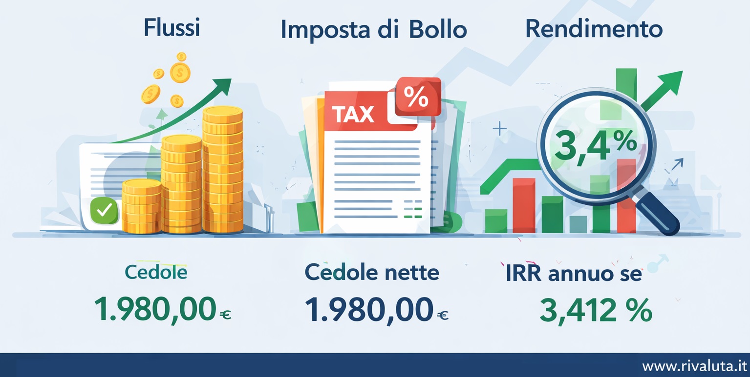 Simulatore rendimento BTP Step-Up con calcolo IRR, imposta di bollo e premio fedeltà - Rivaluta.it
